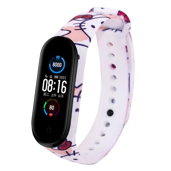 

Силиконовый ремешок с рисунком для Xiaomi Mi Band 5/6