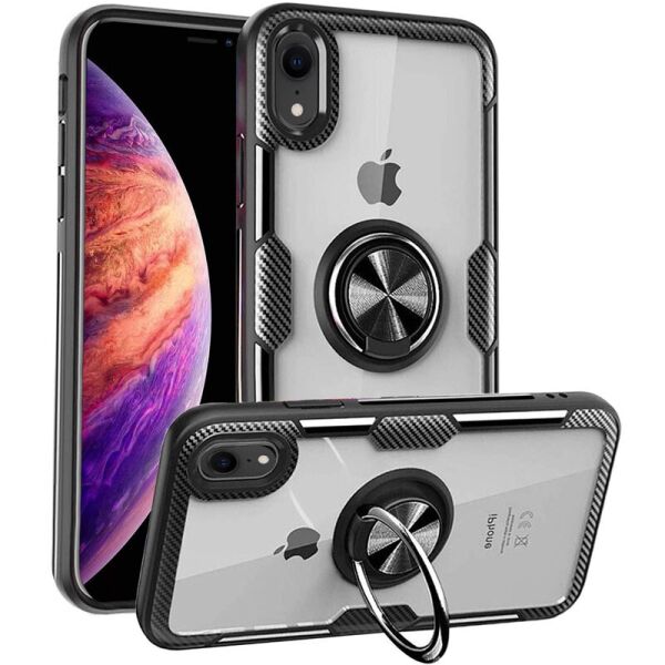 

TPU+PC чехол Deen CrystalRing for Magnet (opp) для Apple iPhone XR (6.1")