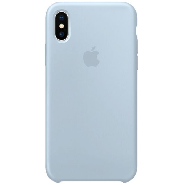 

Чехол Silicone Case (AA) для Apple iPhone X (5.8") / XS (5.8") Серый / Mist Blue