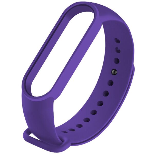 

Силиконовый ремешок для Xiaomi Mi Band 5/6 Фиолетовый/Purple