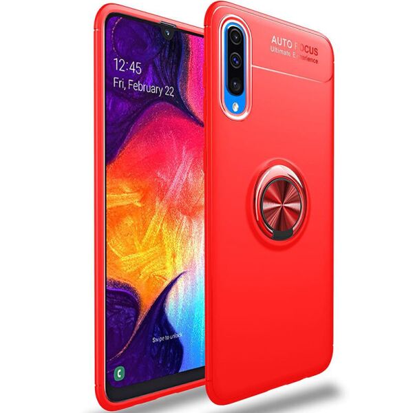 

TPU чехол Deen ColorRing под магнитный держатель (opp) для Samsung Galaxy A50 (A505F) / A50s / A30s Красный / Красный