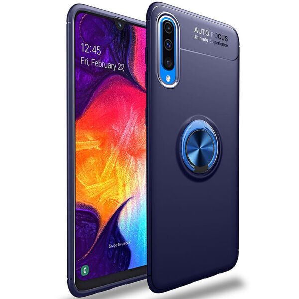 

TPU чехол Deen ColorRing под магнитный держатель (opp) для Samsung Galaxy A50 (A505F) / A50s / A30s Синий / Синий