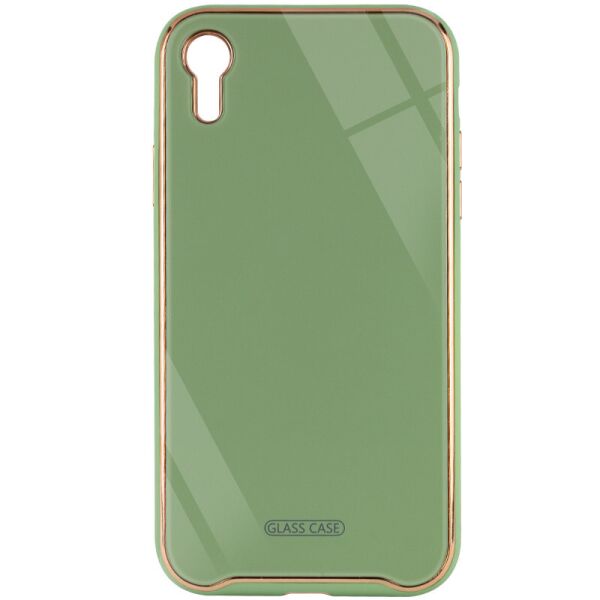 

TPU+Glass чехол Venezia для Apple iPhone XR (6.1") Мятный / Mint