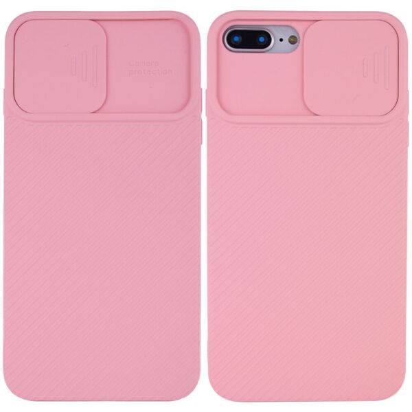 

Чехол Camshield Square TPU со шторкой для камеры для Apple iPhone 7 plus / 8 plus (5.5") Rose Gold