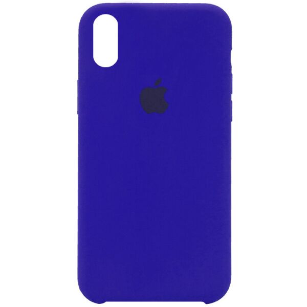 

Чехол Silicone Case (AA) для Apple iPhone XS Max (6.5") Синий / Shiny blue