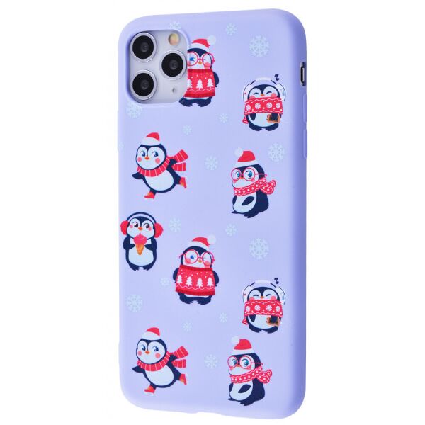 

TPU чехол WAVE Fancy для Apple iPhone 11 Pro Max (6.5") Penguins / Light purple