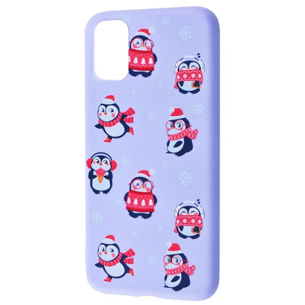 

TPU чехол WAVE Fancy для Samsung Galaxy S20 FE Penguins / Light purple