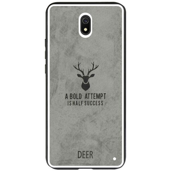 

TPU+Textile чехол Deer для Xiaomi Redmi 8a Серый