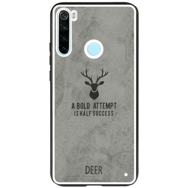 

TPU+Textile чехол Deer для Xiaomi Redmi Note 8 Серый