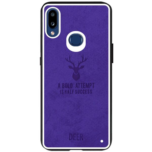 

TPU+Textile чехол Deer для Samsung Galaxy A10s Фиолетовый