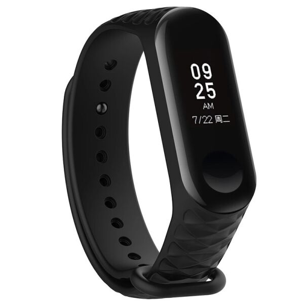 

Ремешок Rhomb для Xiaomi Mi Band 5/6 Черный