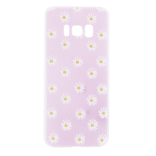

TPU чехол матовый soft touch color для Samsung G950 Galaxy S8 Ромашки