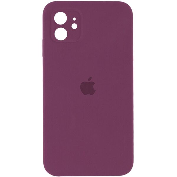 

Чехол Silicone Case Square Full Camera Protective (AA) для Apple iPhone 11 (6.1") Бордовый / Maroon