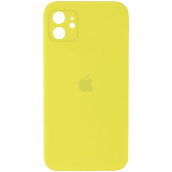 

Чехол Silicone Case Square Full Camera Protective (AA) для Apple iPhone 11 (6.1") Желтый / Bright Yellow