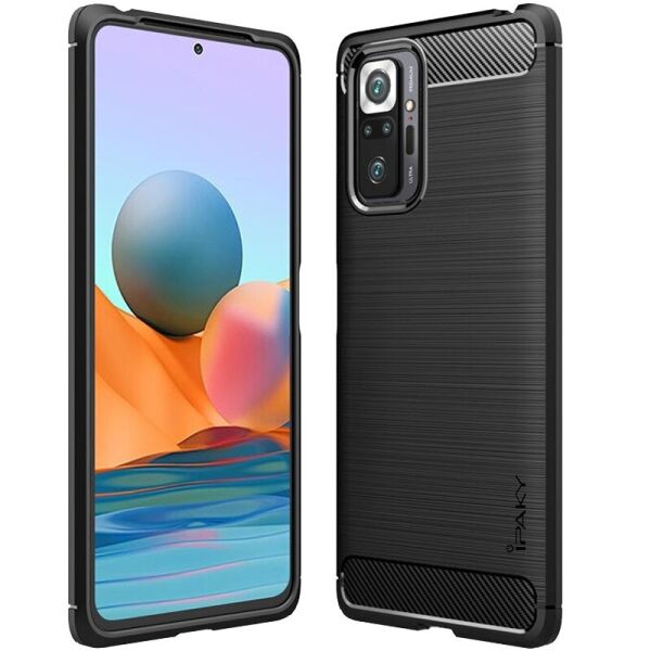 

TPU чехол iPaky Slim Series для Xiaomi Redmi Note 10 Pro Черный