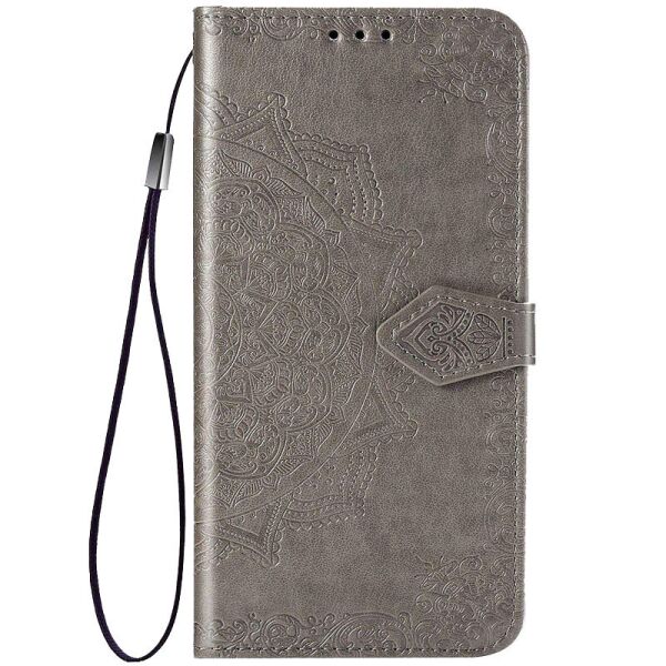 

Кожаный чехол (книжка) Art Case с визитницей для Oppo A5s / Oppo A12 Серый