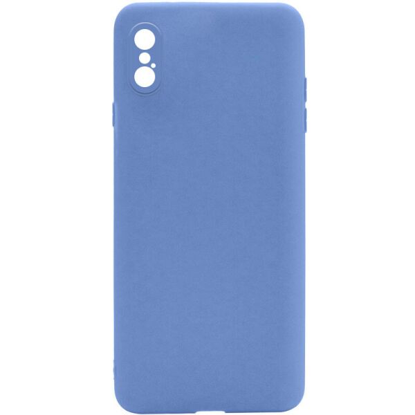 

Силиконовый чехол Candy Full Camera для Apple iPhone XS Max (6.5") Голубой / Mist blue