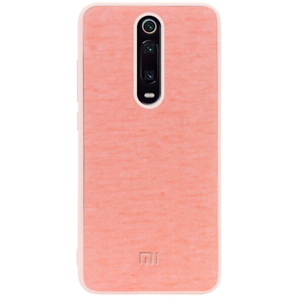 

TPU чехол Textile Logo для Xiaomi Redmi K20 / K20 Pro / Mi9T / Mi9T Pro Розовый