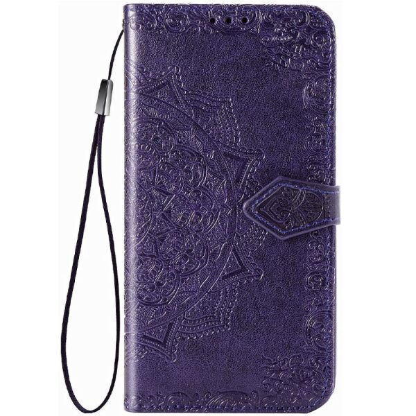 

Кожаный чехол (книжка) Art Case с визитницей для Realme C11 Фиолетовый