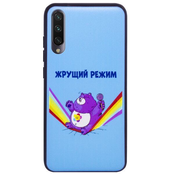 

TPU+PC чехол ForFun для Xiaomi Mi A3 (CC9e) Жрущий режим / Синий