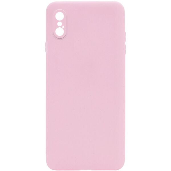 

Силиконовый чехол Candy Full Camera для Apple iPhone X / XS (5.8") Розовый / Pink Sand
