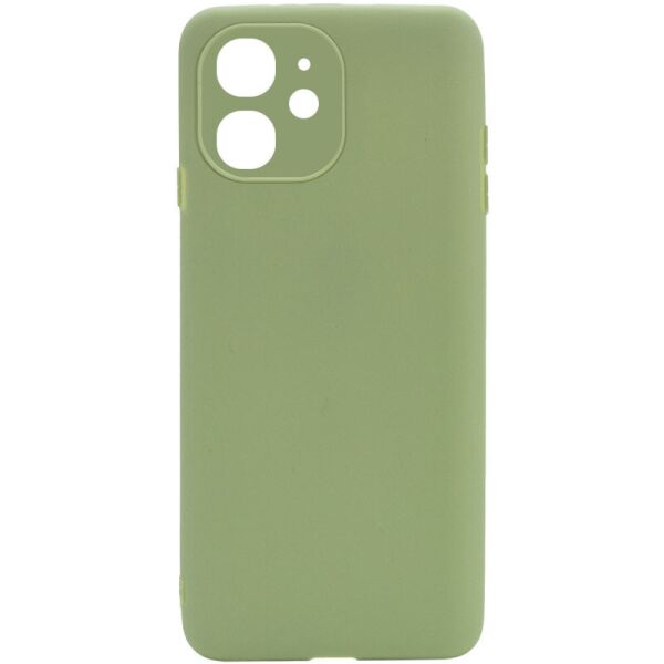 

Силиконовый чехол Candy Full Camera для Apple iPhone 12 (6.1") Фисташковый