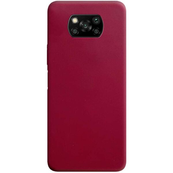 

Силиконовый чехол Candy для Xiaomi Poco X3 NFC / Poco X3 Pro Бордовый