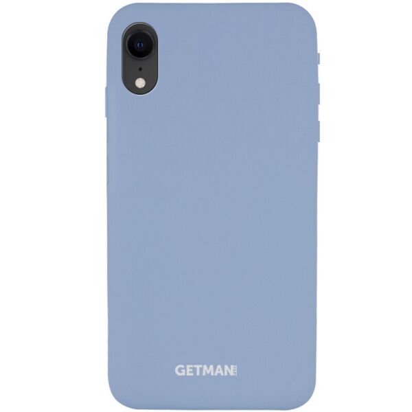 

Чехол Silicone Case GETMAN for Magnet для Apple iPhone XR (6.1") Серый / Mist Blue
