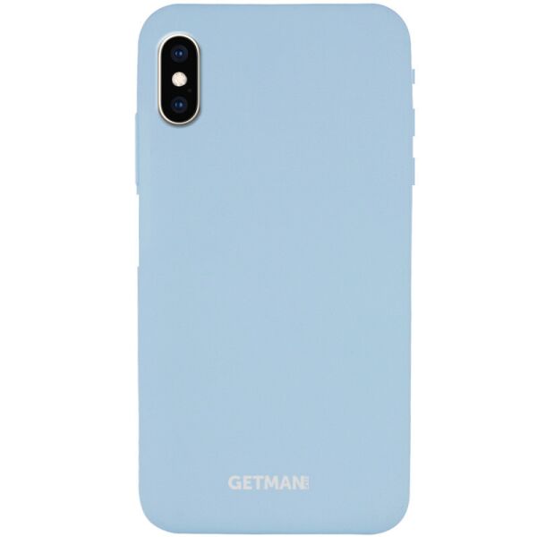 

Чехол Silicone Case GETMAN for Magnet для Apple iPhone XS Max (6.5") Серый / Mist Blue