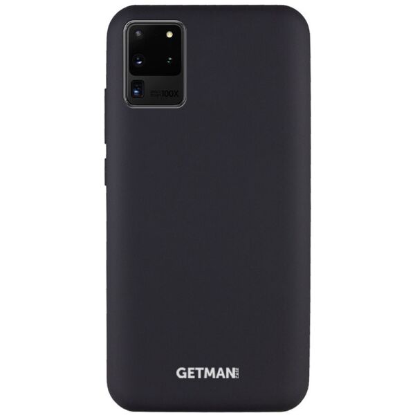 

Чехол Silicone Cover GETMAN for Magnet для Samsung Galaxy S20 Ultra Черный / Black