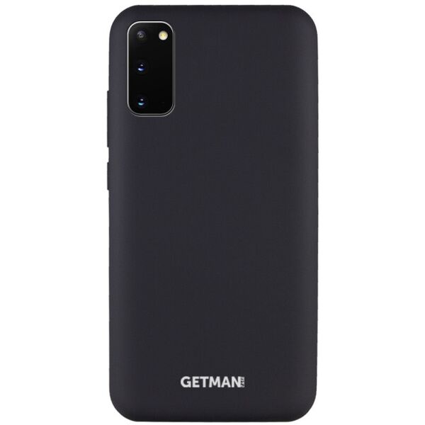 

Чехол Silicone Cover GETMAN for Magnet для Samsung Galaxy S20 Черный / Black