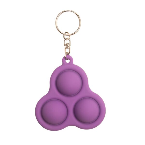 

Сенсорная игрушка Simple Dimple поп ит антистресс симпл димпл pop it брелок треугольник фиолетовый