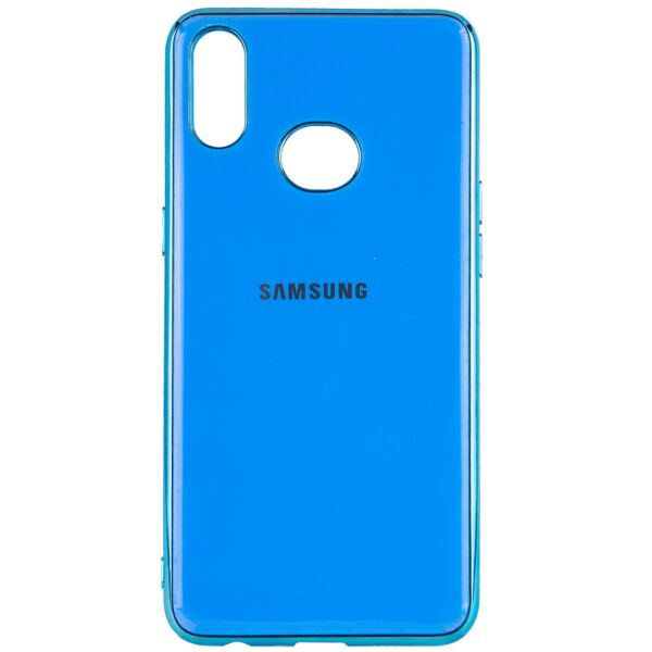 

TPU чехол GLOSSY LOGO для Samsung Galaxy A10S Голубой