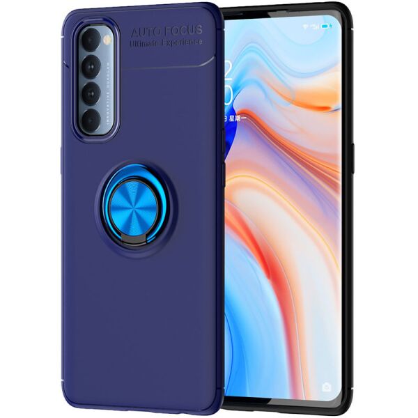 

TPU чехол Deen ColorRing под магнитный держатель (opp) для Oppo Reno 4 Pro