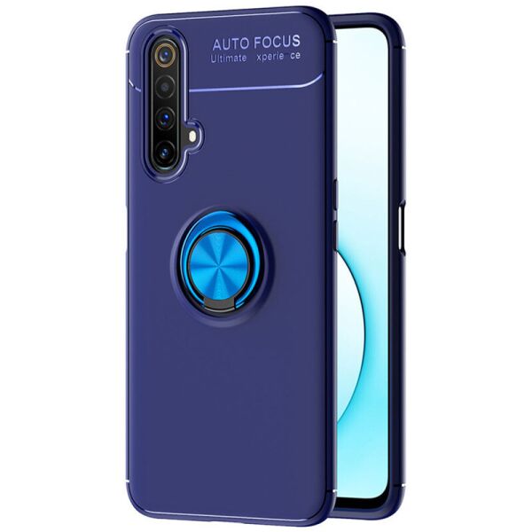 

TPU чехол Deen ColorRing под магнитный держатель (opp) для Realme X3 SuperZoom / X3 / X50 Синий / Синий