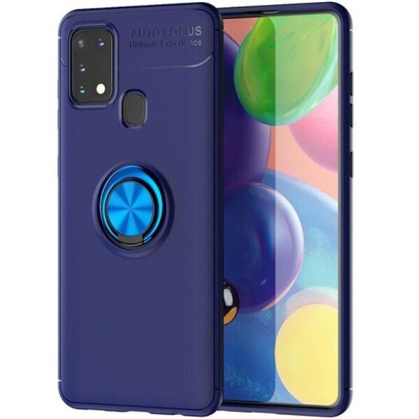 

TPU чехол Deen ColorRing под магнитный держатель (opp) для Samsung Galaxy M31 Синий / Синий