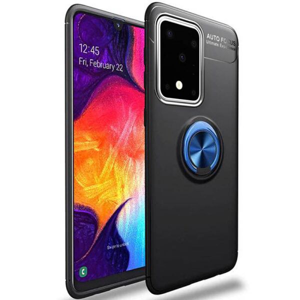 

TPU чехол Deen ColorRing под магнитный держатель для Samsung Galaxy S20 Ultra