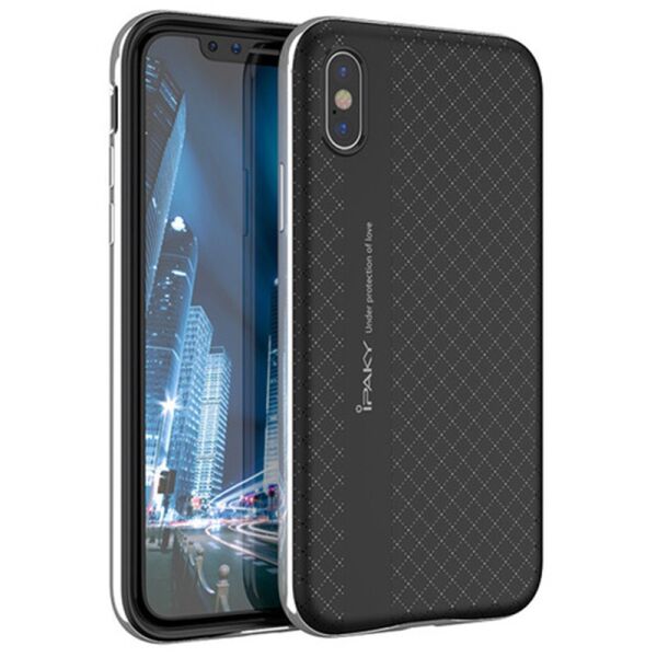 

Чехол iPaky TPU+PC для Apple iPhone X (5.8") / XS (5.8") Черный / Серебряный
