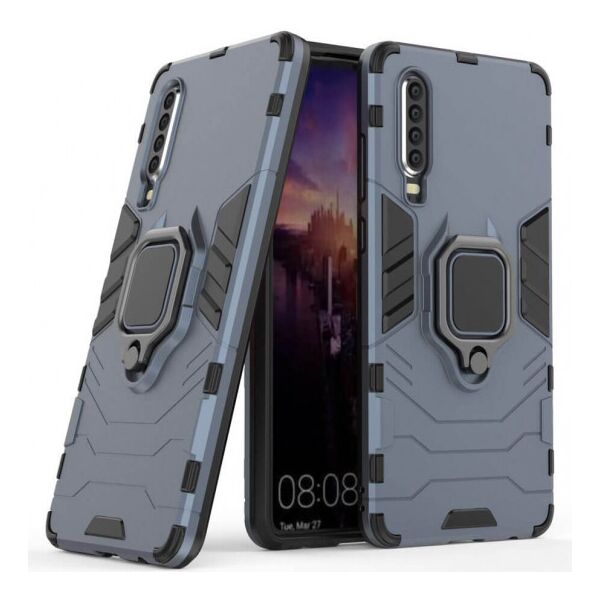 

Ударопрочный чехол Transformer Ring for Magnet для Huawei P30 Серый / Metal slate