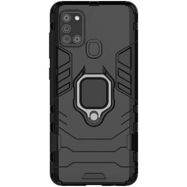 

Ударопрочный чехол Transformer Ring for Magnet для Samsung Galaxy A21s Черный / Soul Black