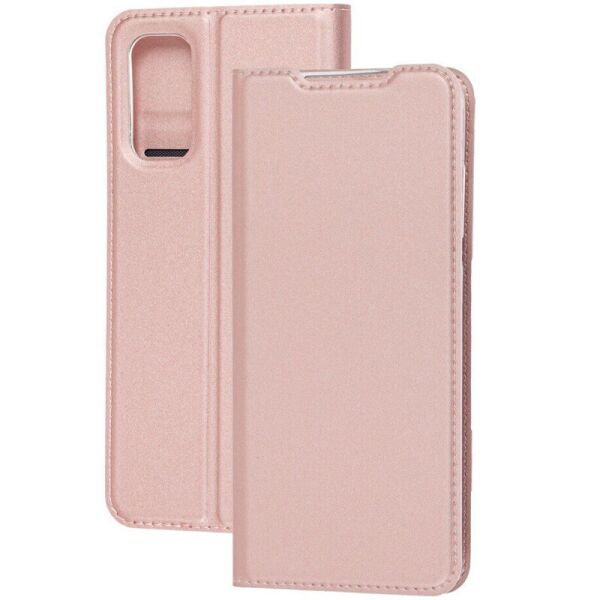 

Чехол-книжка Dux Ducis с карманом для визиток для Samsung Galaxy S20 FE Rose Gold