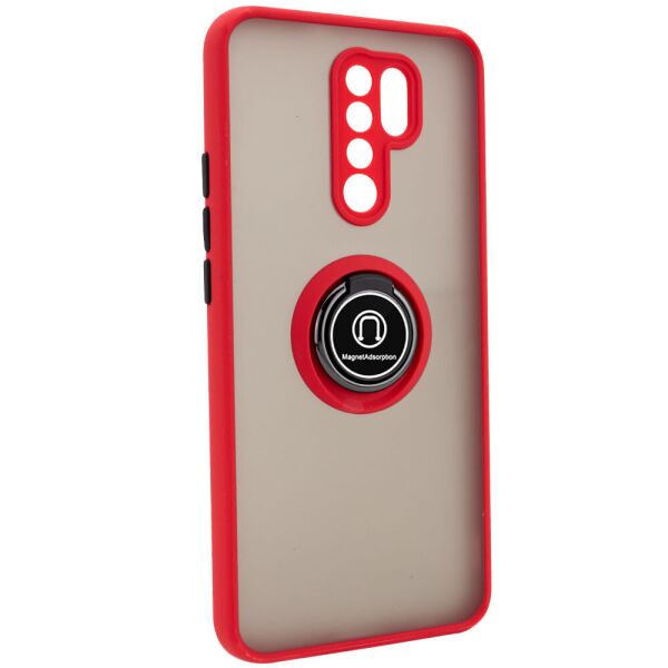 

TPU+PC чехол Deen ColorEdgingRing for Magnet для Xiaomi Redmi 9