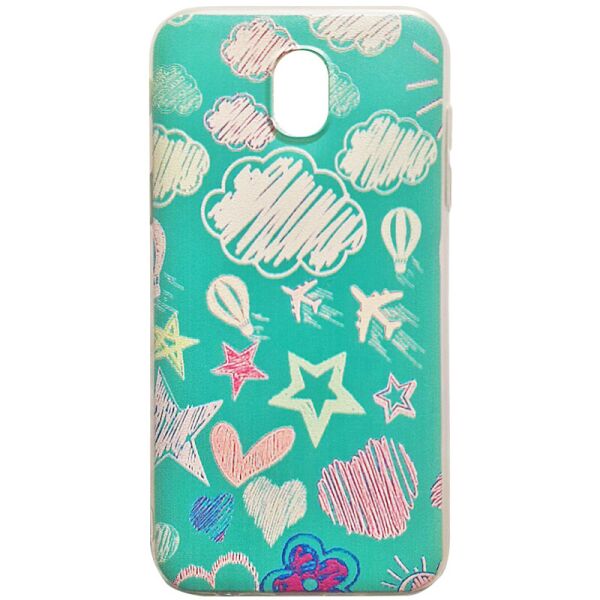 

TPU чехол ID Print для Samsung J530 Galaxy J5 (2017) Самолет и звездочки