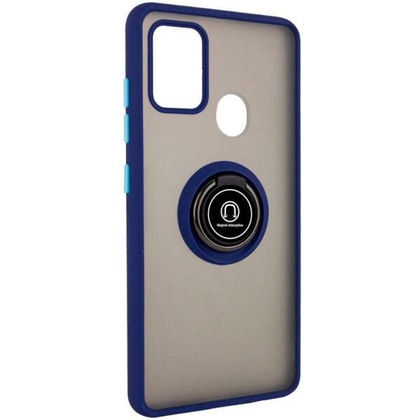

TPU+PC чехол Deen ColorEdgingRing for Magnet для Samsung Galaxy A21s
