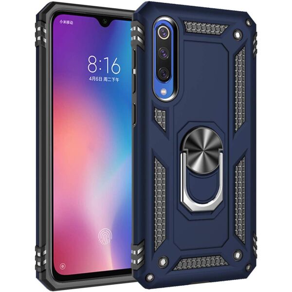 

Ударопрочный чехол Serge Ring for Magnet для Xiaomi Mi 9 SE Темно-синий