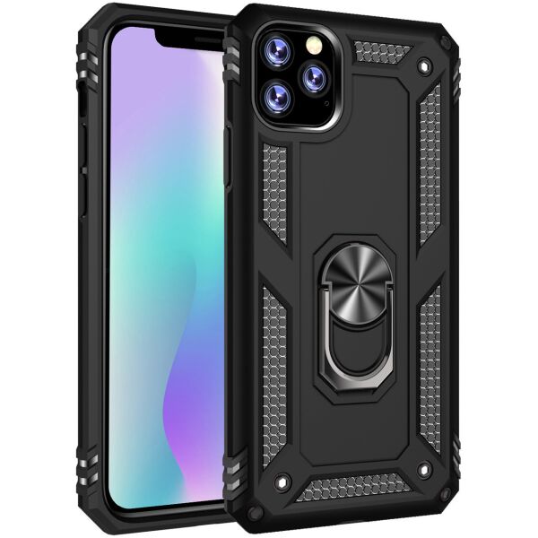 

Ударопрочный чехол Serge Ring for Magnet для Apple iPhone 11 Pro (5.8") Черный