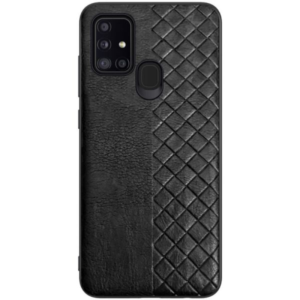 

Кожаная накладка WeaveSide (PU) для Samsung Galaxy A21s