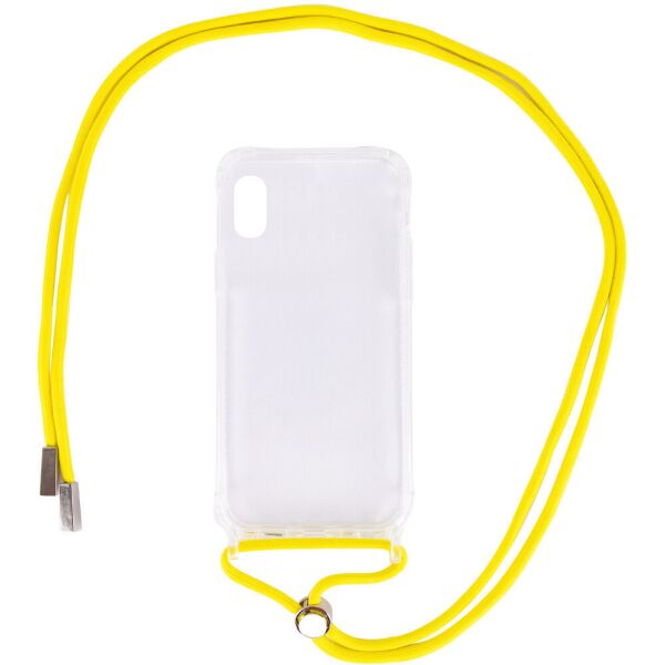 

Чехол TPU Crossbody Transparent для Apple iPhone XR (6.1") Желтый