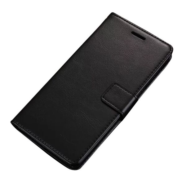 

Кожаный чехол книжка с визитницей для Meizu 15