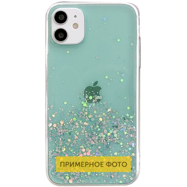 

TPU чехол Star Glitter для Samsung Galaxy A31 Прозрачный / Мятный